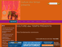 Tablet Screenshot of culture-temps-presents.org